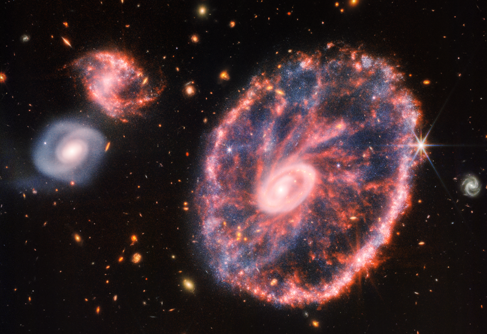 Scienza: ultima foto Webb mostra la Galassia Ruota di Carro + FOTO