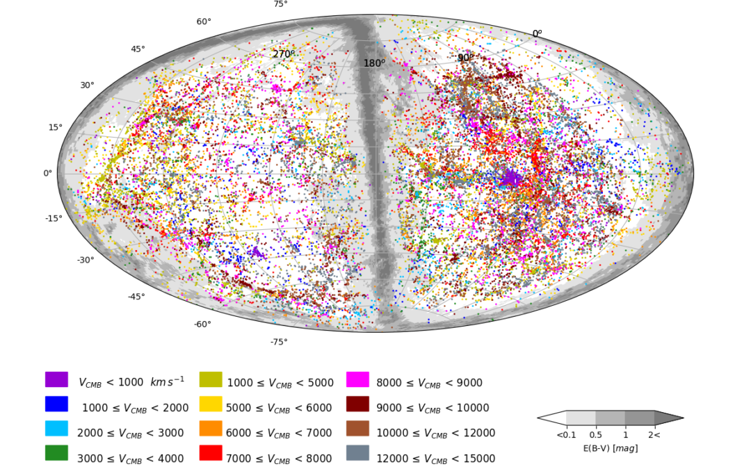 Scienza: ecco la mappa che mostra l’età di 56.000 galassie