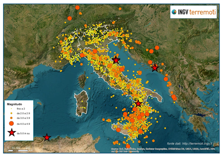 Scienza: Ingv, nel 2022 i registrati oltre 16.000 eventi sismici in Italia + FOTO
