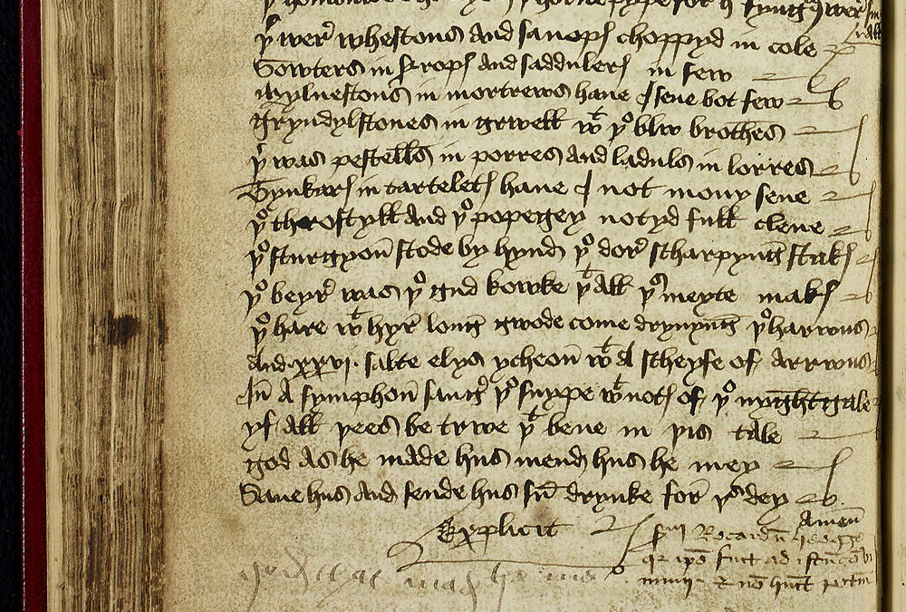 Scienza: tra le pieghe di un antico manoscritto ritrovate le radici dello humor britannico nel XV secolo