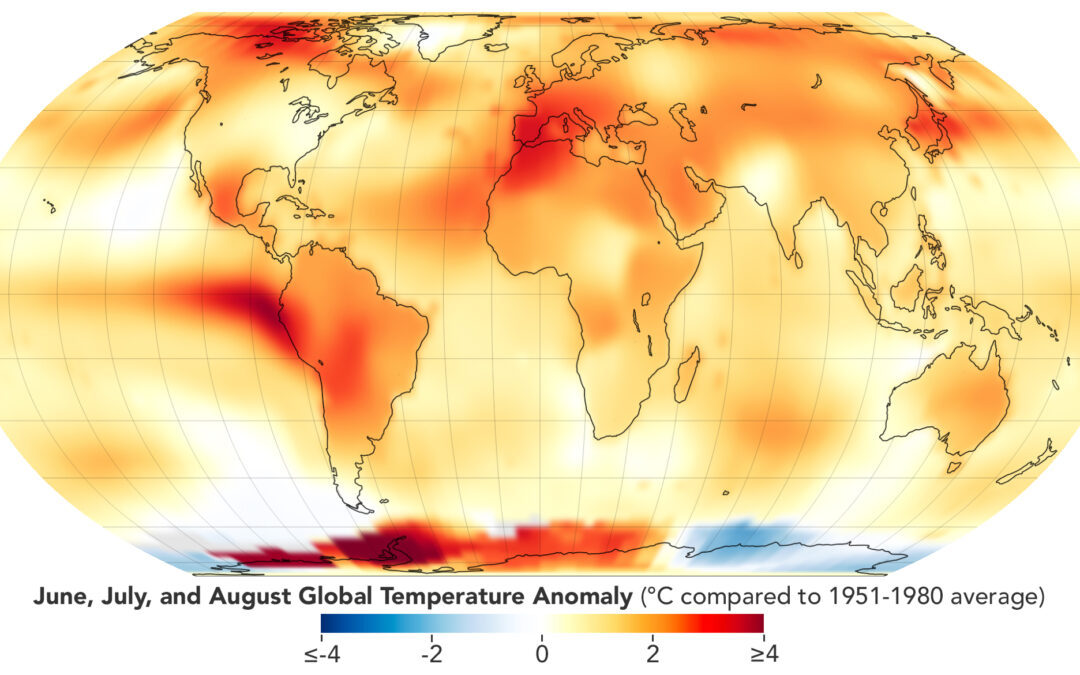 Nasa, estate 2023 la più calda dal 1880