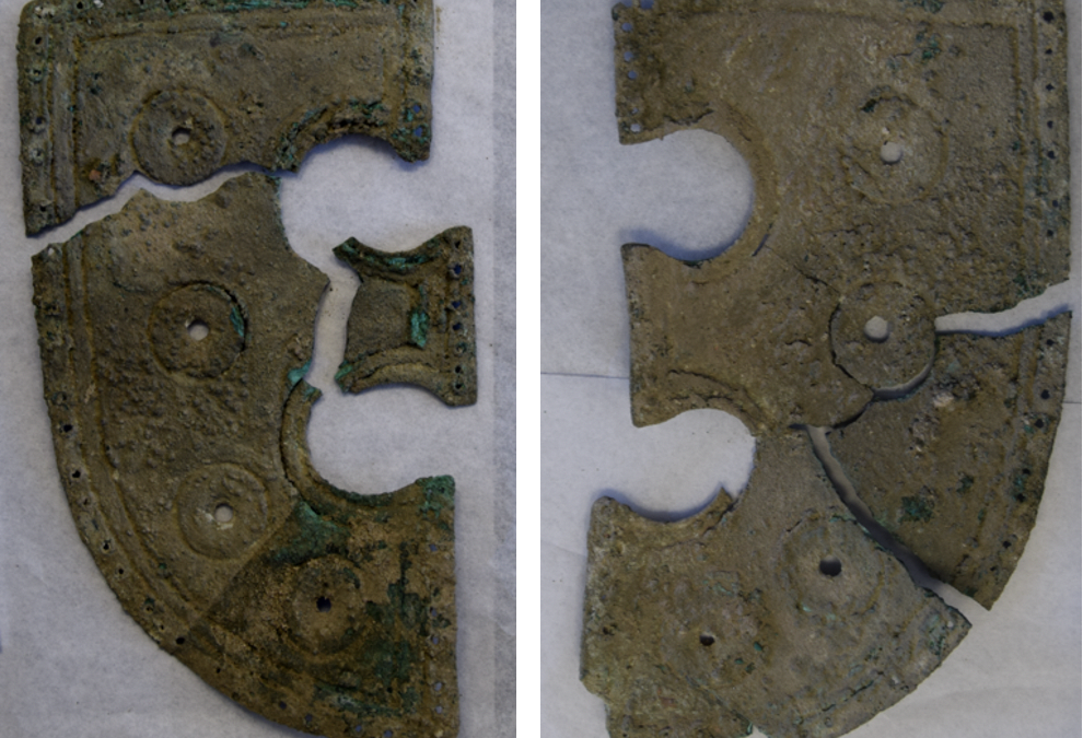 Archeologi Ca Foscari portano alla luce elmo e scudo da tomba cretese