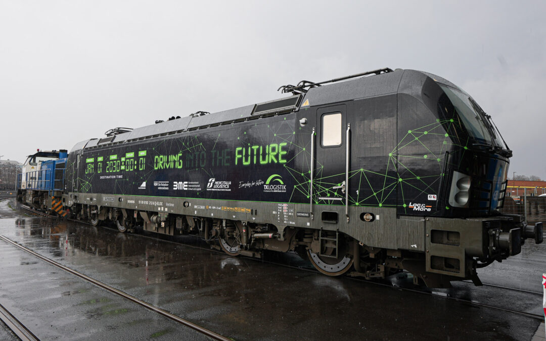 Polo Logistica FS lancia una locomotiva speciale per segnalare gli obiettivi climatici dei trasporti