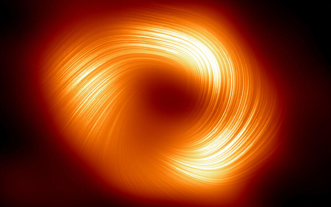 EHT, prima immagine in luce polarizzata del buco nero supermassiccio Sagittarius A*