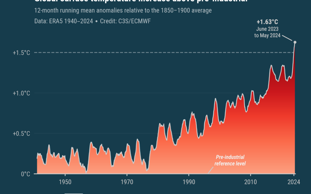 Copernicus : maggio 2024 è il 12 ° mese consecutivo con temperature record