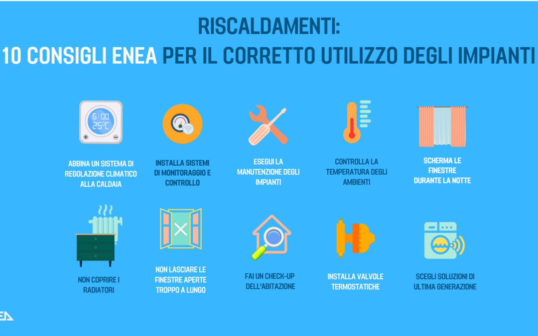 Da ENEA 10 consigli sul corretto utilizzo degli impianti riscaldamento