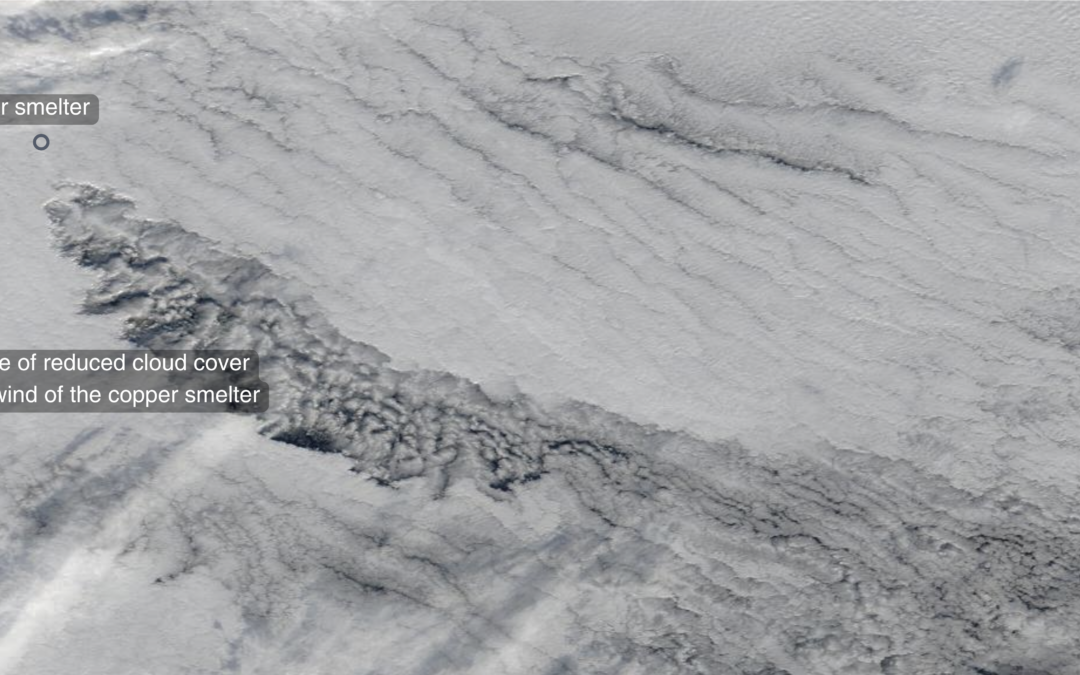 Le fabbriche innescano nevicate locali congelando le nuvole