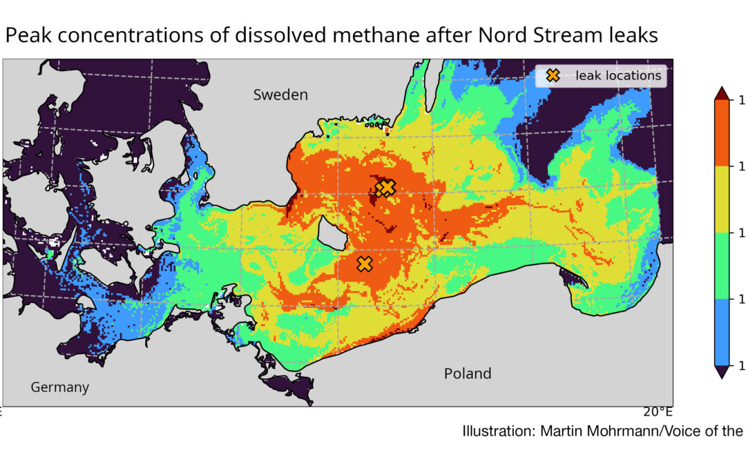 Il metano del Nord Stream si è diffuso nel Baltico meridionale