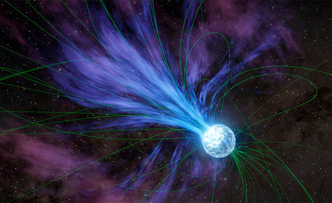 Lampi da stelle supermagnetizzate generano oro e metalli rari nello spazio