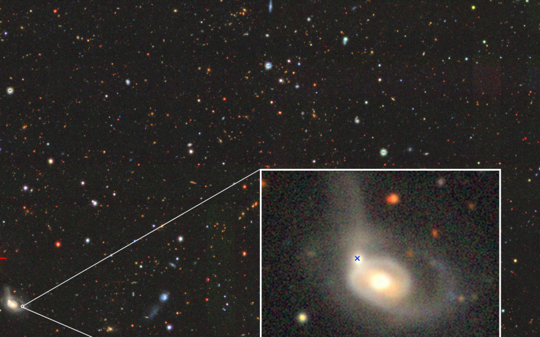 Osservata stella fatta a pezzi da un buco nero durante una collisione tra due galassie