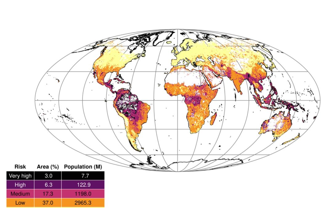 Il 9,3% della Terra a rischio elevato di epidemie zoonotiche