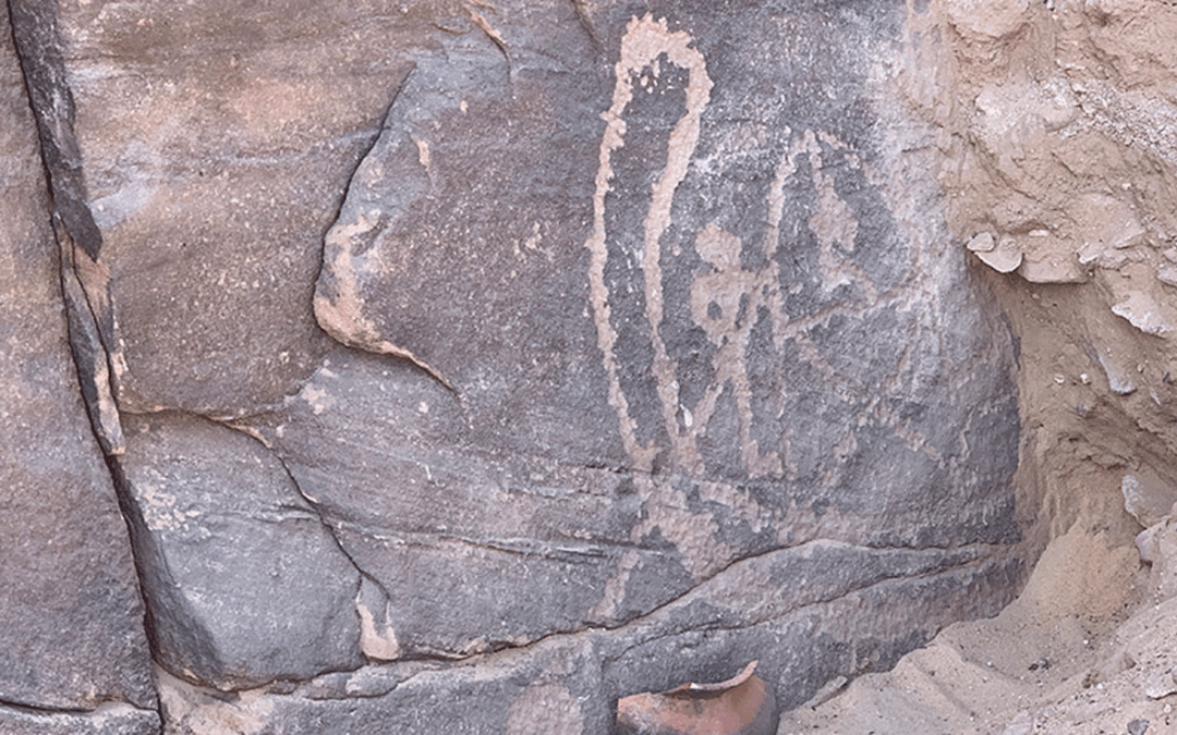 Scoperto pannello d’arte rupestre che potrebbe raffigurare il primo Faraone
