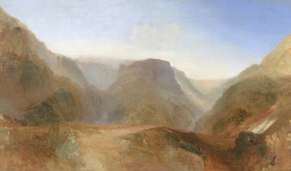 Il Ponte del Diavolo di Blera (Vt) in un dipinto di William Turner